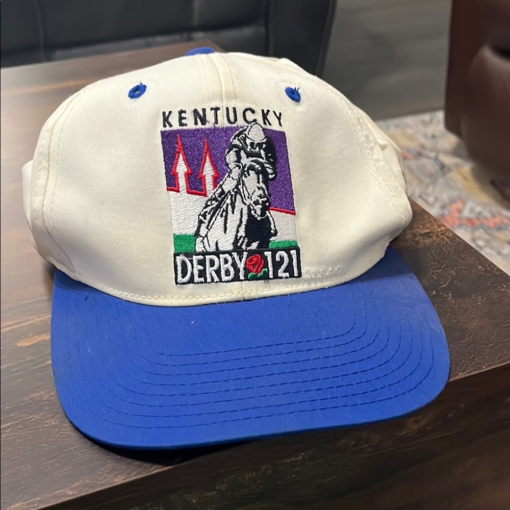 Kentucky Derby Cap - Blue and White